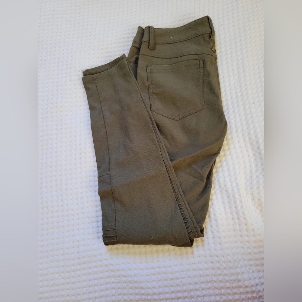 Prana Brenna Motorcycle Utility Green Skinny Jeans